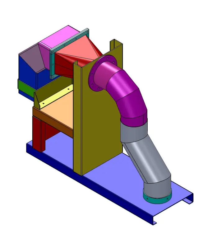 Modélisation 3D d'une gaine réalisée sur Solidworks