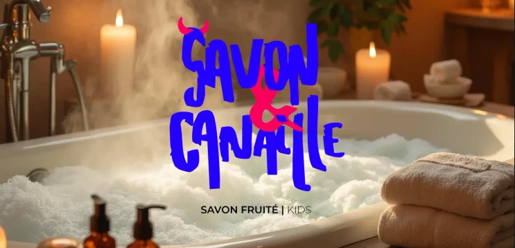 Projet de design graphique Savon et Canaille réalisé avec Illustrator et Photoshop